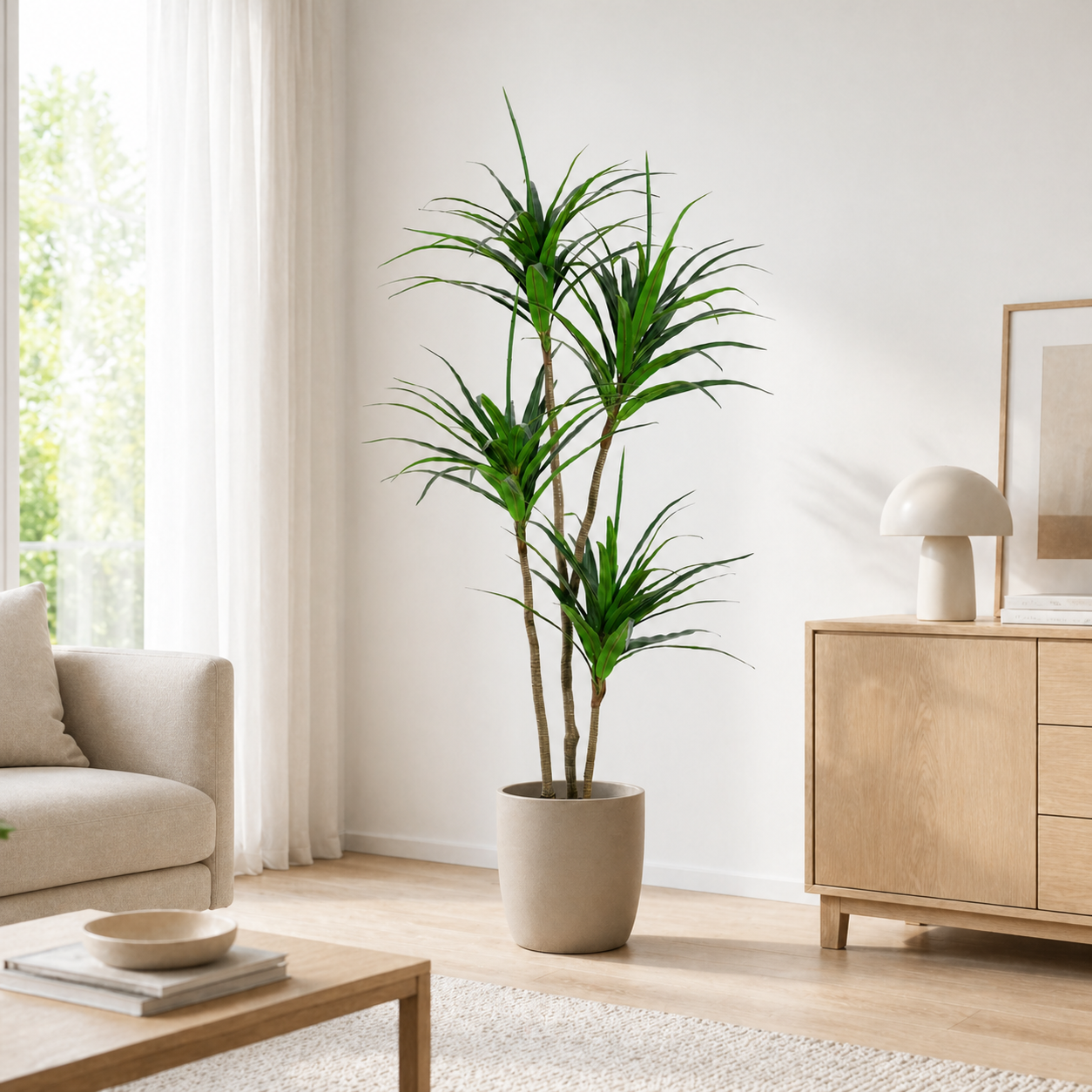 Kunstpflanze Drachenbaum 165 cm – künstliche Dracaena