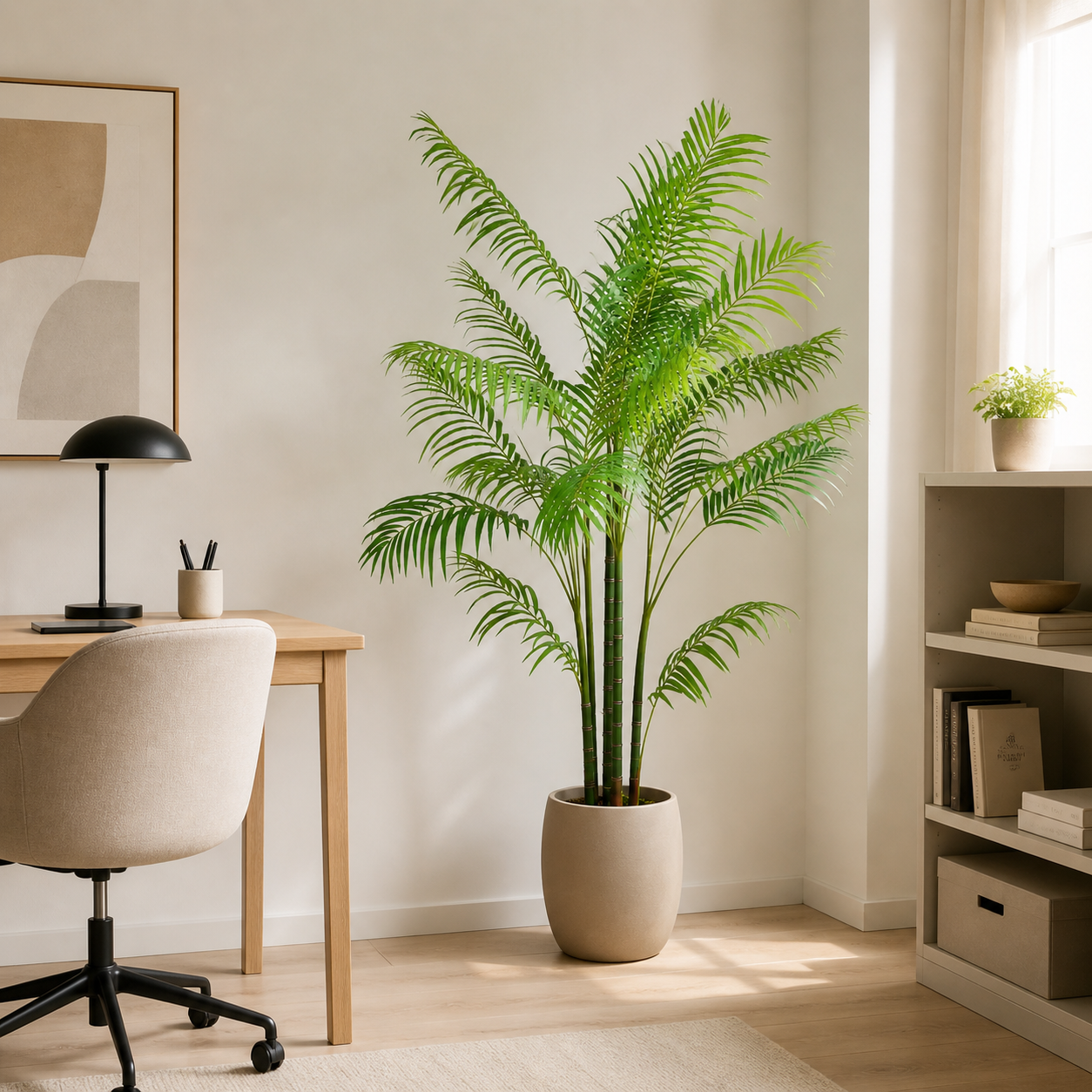 Areca Palme Kunstpflanze 190 cm – tropische Kunstpalme mit feinen Wedeln
