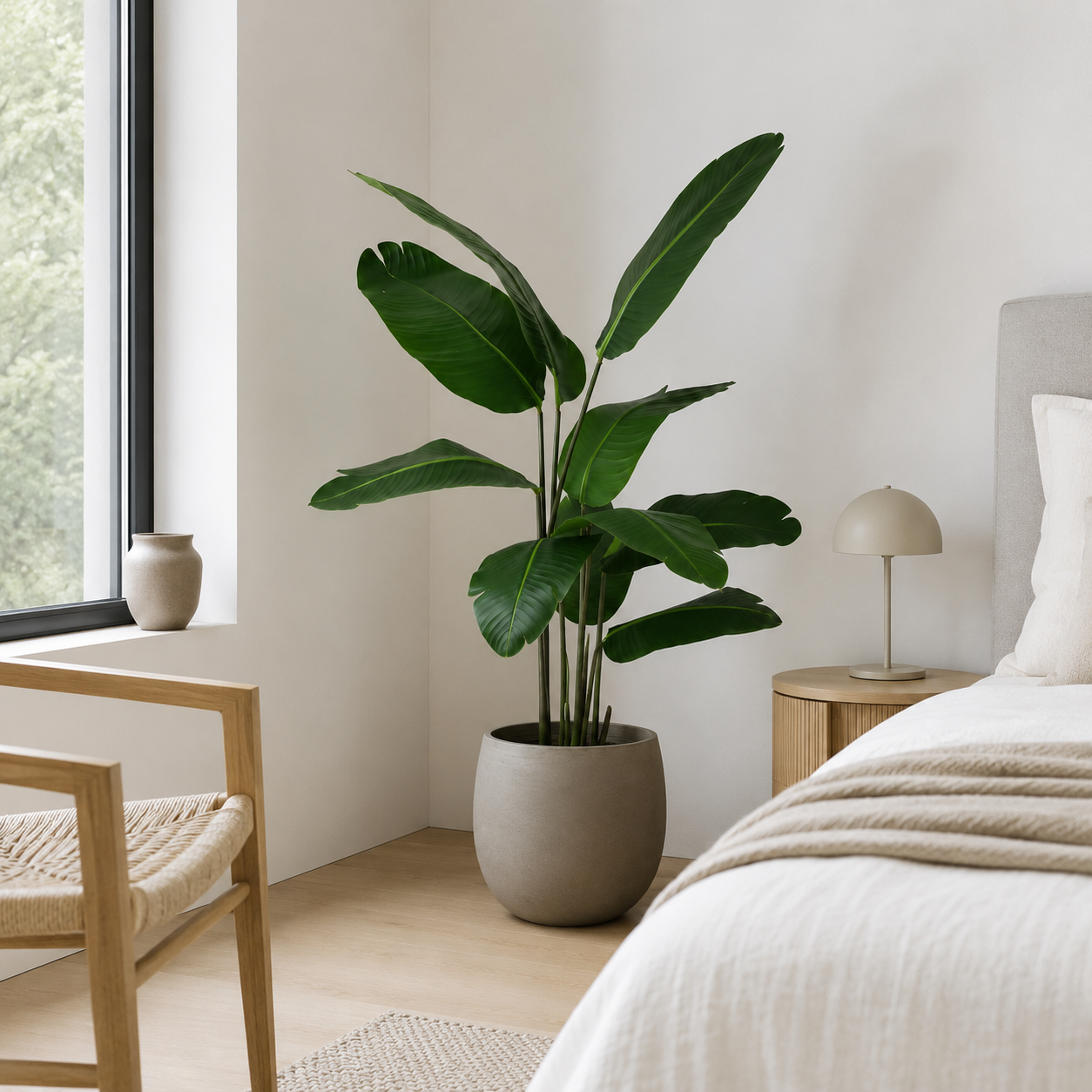 Strelitzie Kunstpflanze 150 cm – exotische Deko mit großen Blättern