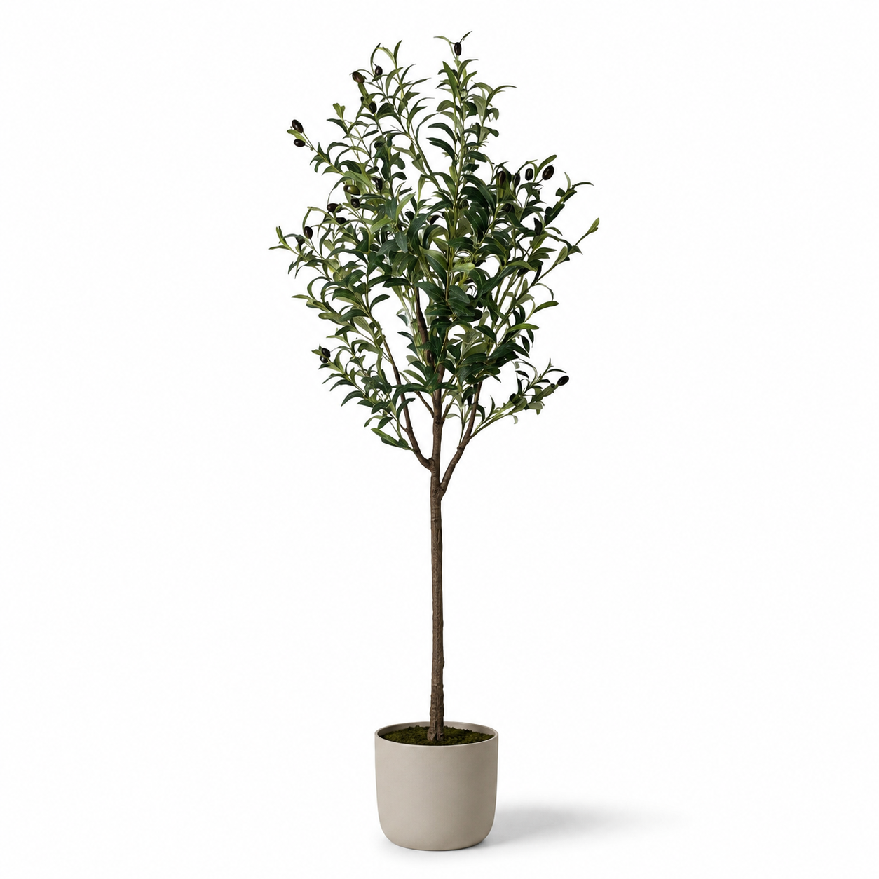 Kunstpflanze Olivenbaum 150 cm mit mediterran natürlicher Optik