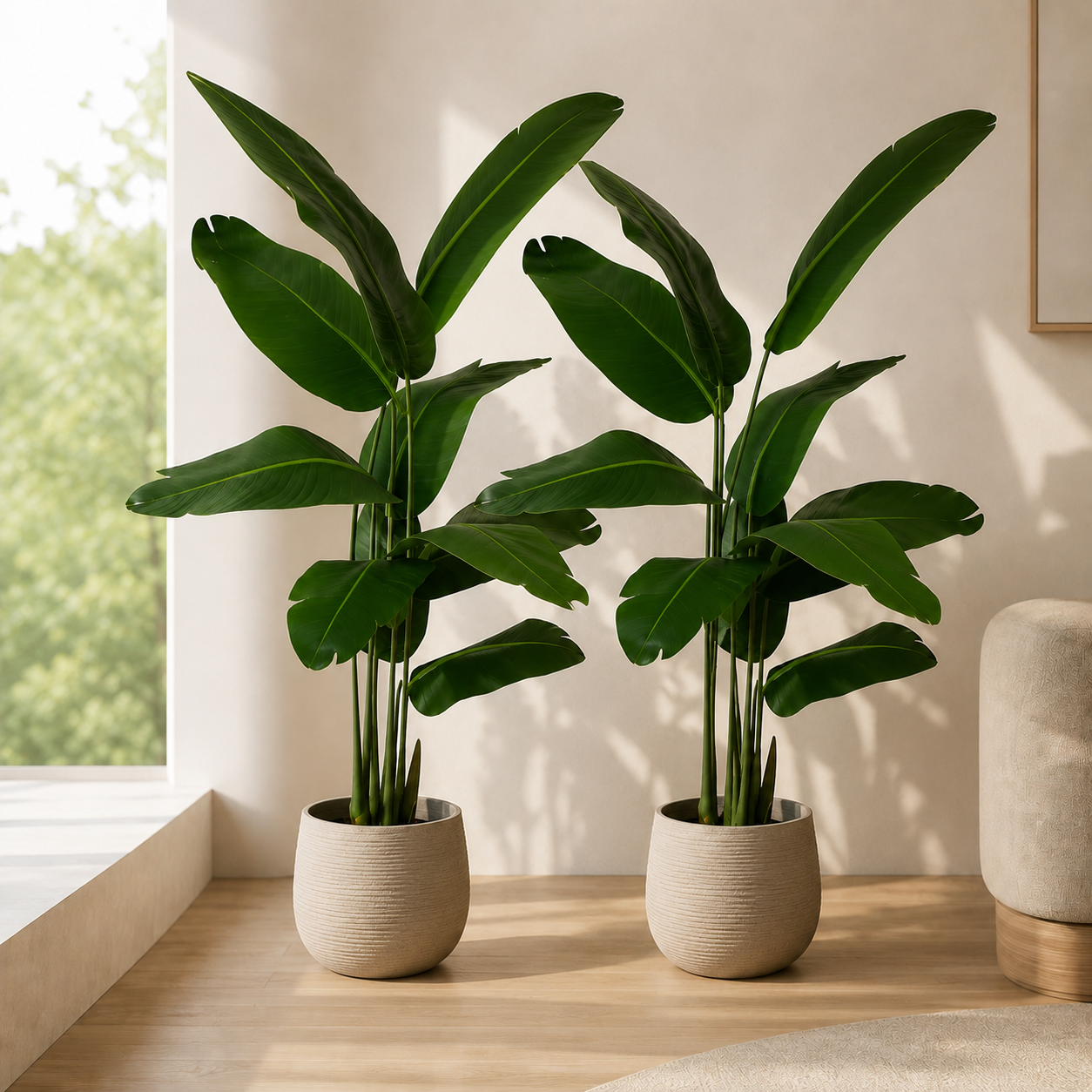 Premium Kunstpflanze 150 cm – Olivenbaum oder Strelitzie | DyFlora