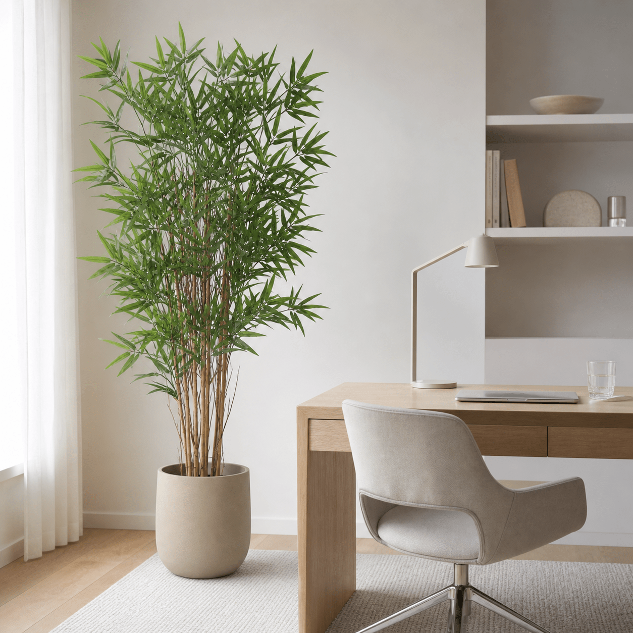 Bambus Kunstpflanze 144 cm – natürlich und stilvoll wohnen - DYFLORA
