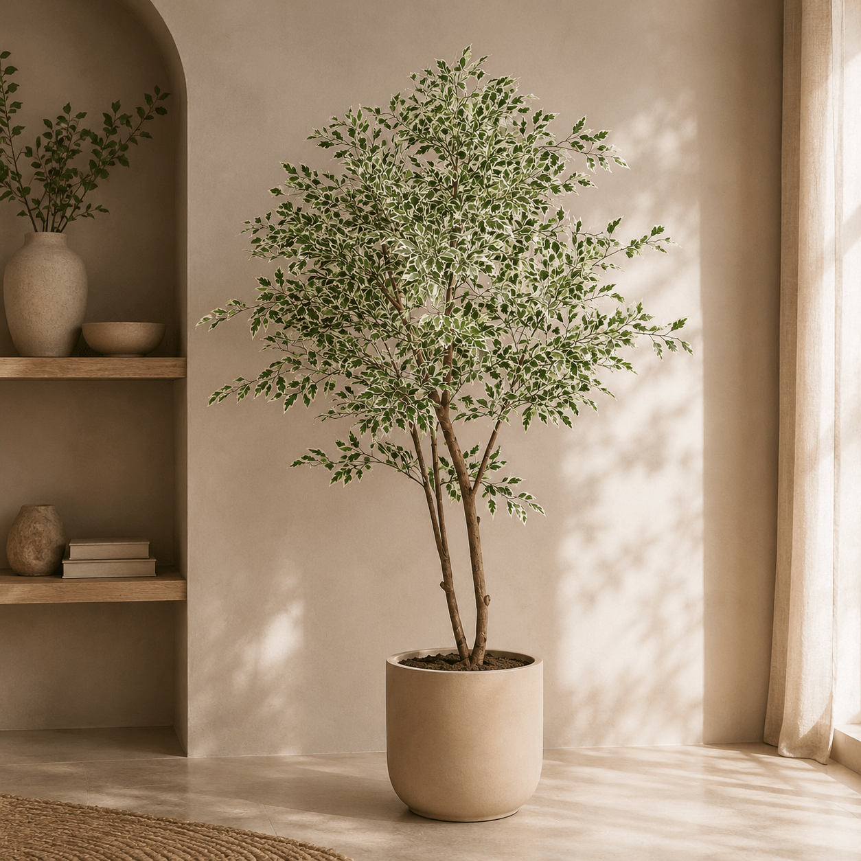 Birkenfeige Kunstpflanze 185 cm – Ficus benjamina jetzt kaufen - DYFLORA