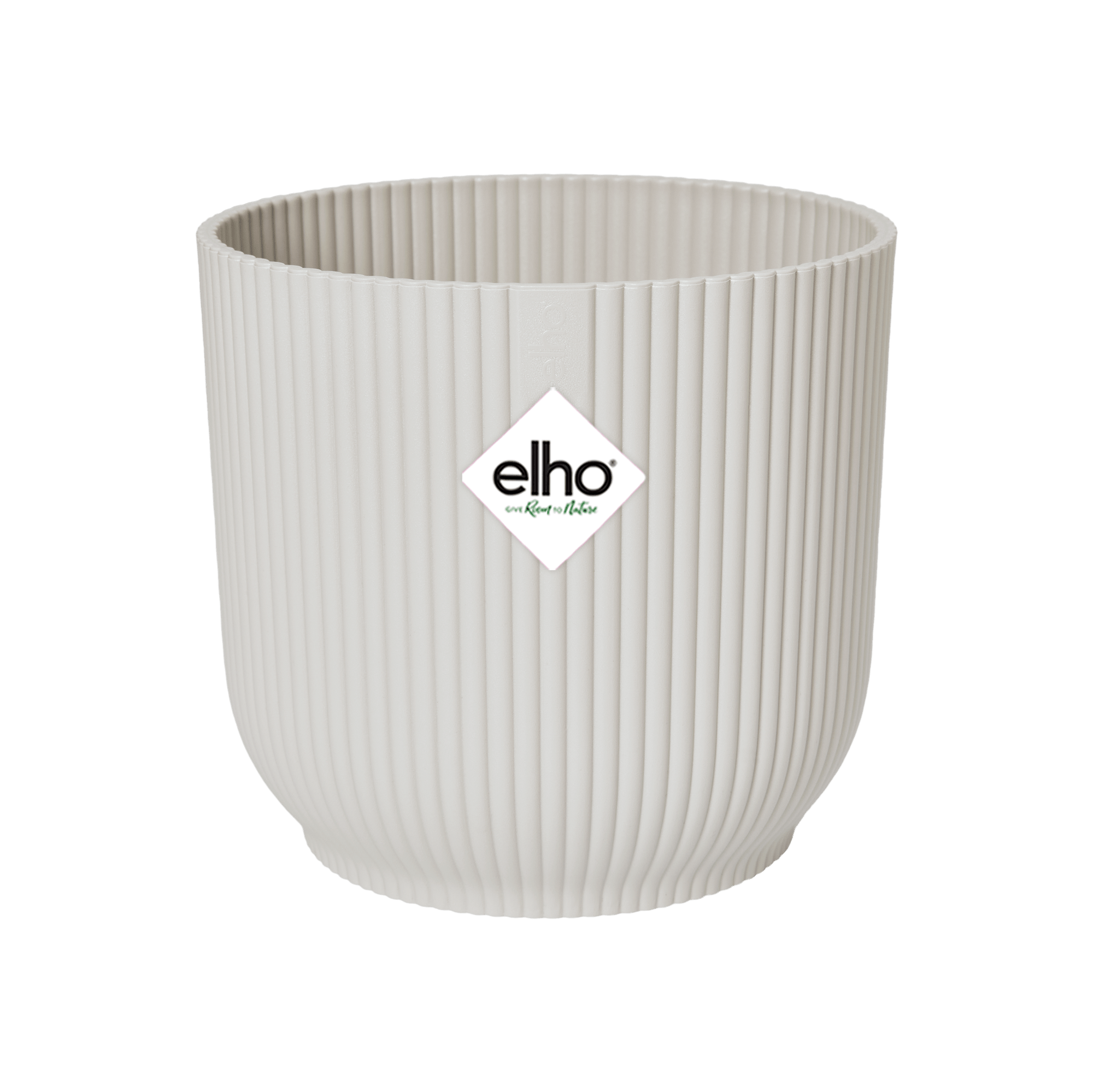 Elho Vibes Fold Round Blumentopf weiß - DYFLORA