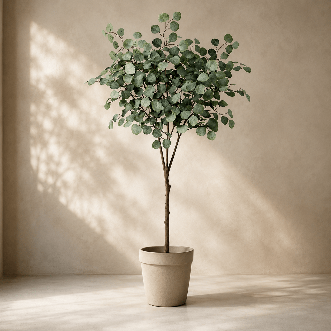 Eukalyptus Kunstpflanze 150 cm – stilvoller Kunstbaum natürlich - DYFLORA