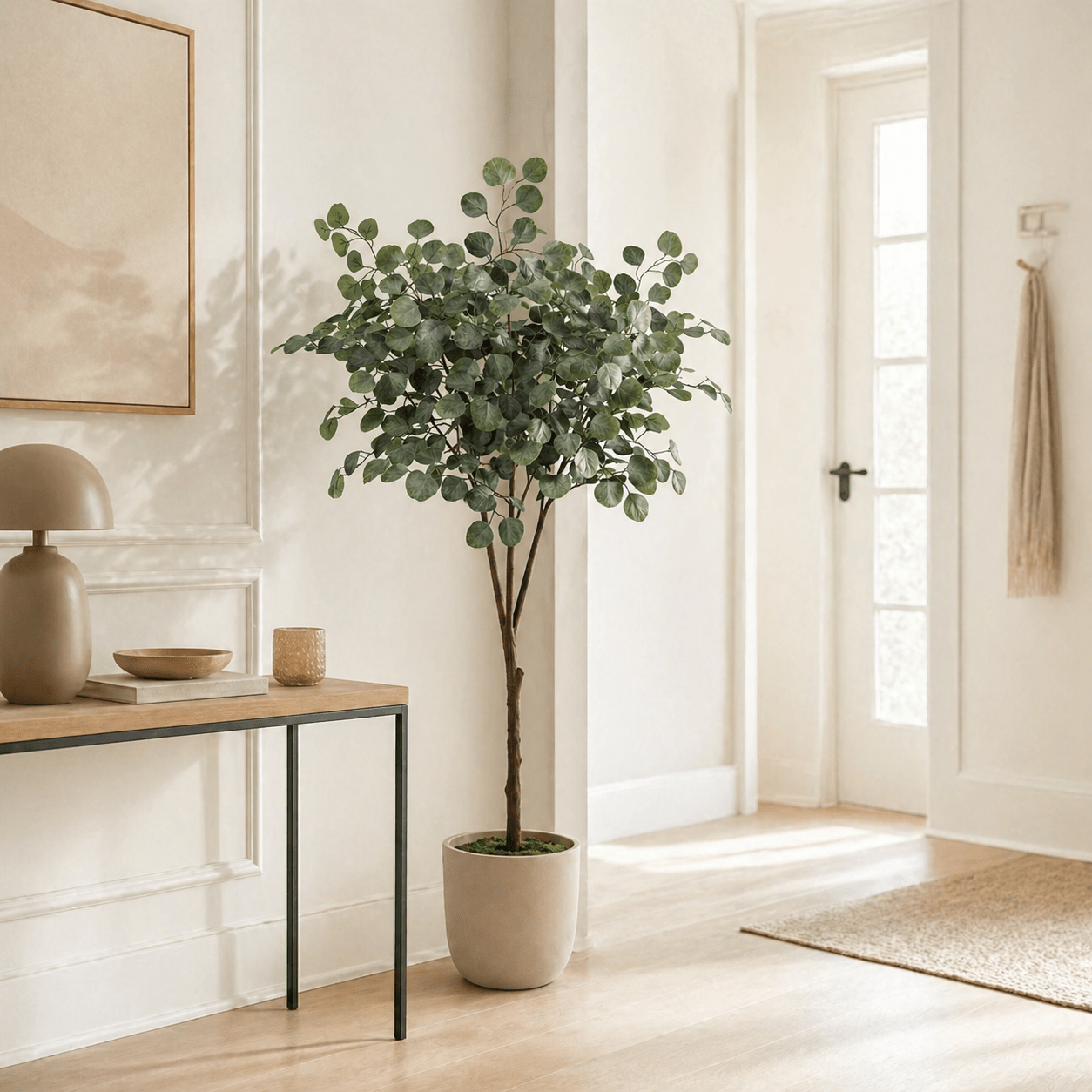 Eukalyptus Kunstpflanze 150 cm – stilvoller Kunstbaum natürlich - DYFLORA