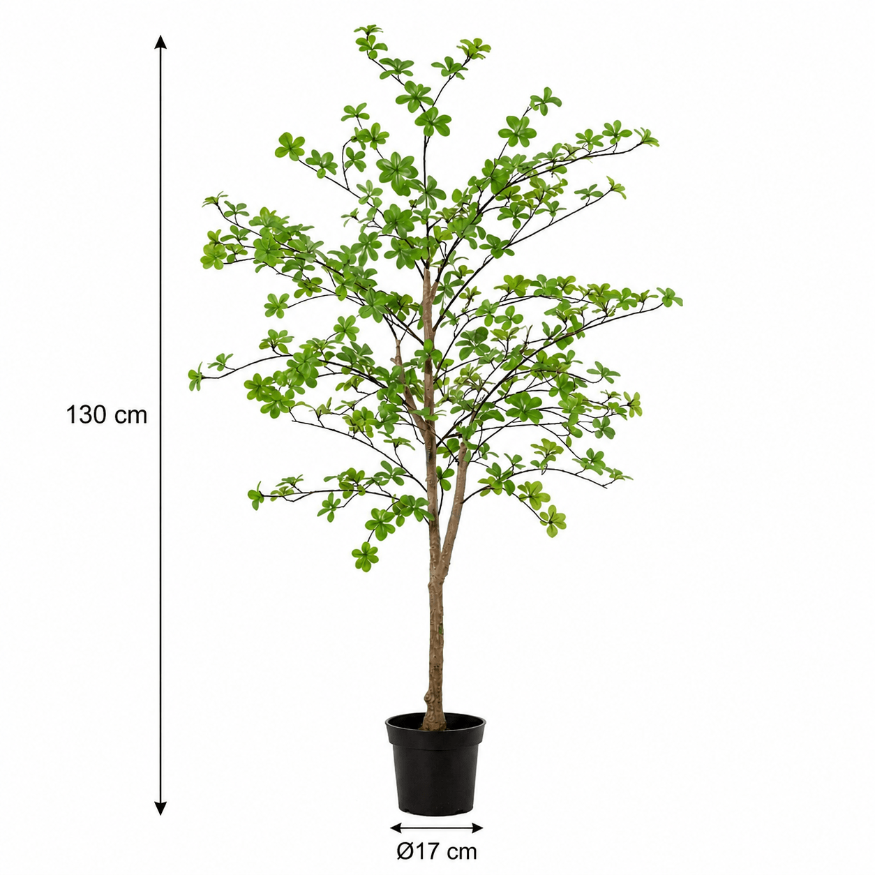 Kapuzinerkresse Kunstpflanze 130 cm – Tropaeolum natürlich - DYFLORA