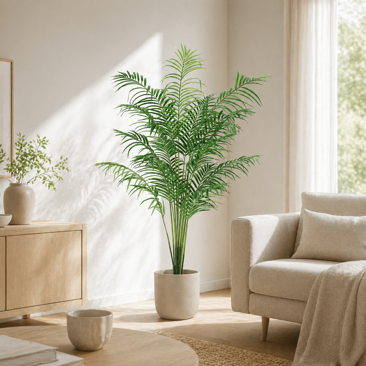 Kentia Palme Kunstpflanze 170 cm – elegante künstliche Zimmerpalme - DYFLORA