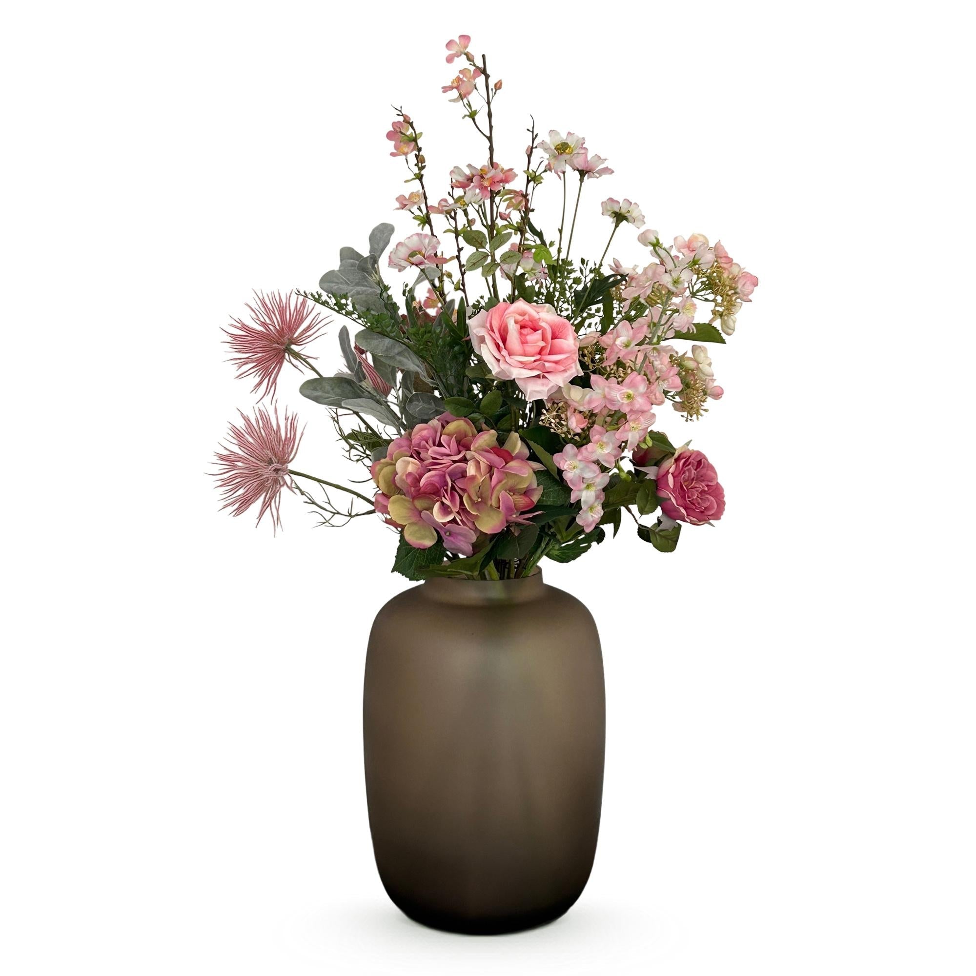 Kunstblumenstrauß L „Pretty Pink“ – Rosa, 89 cm - DYFLORA