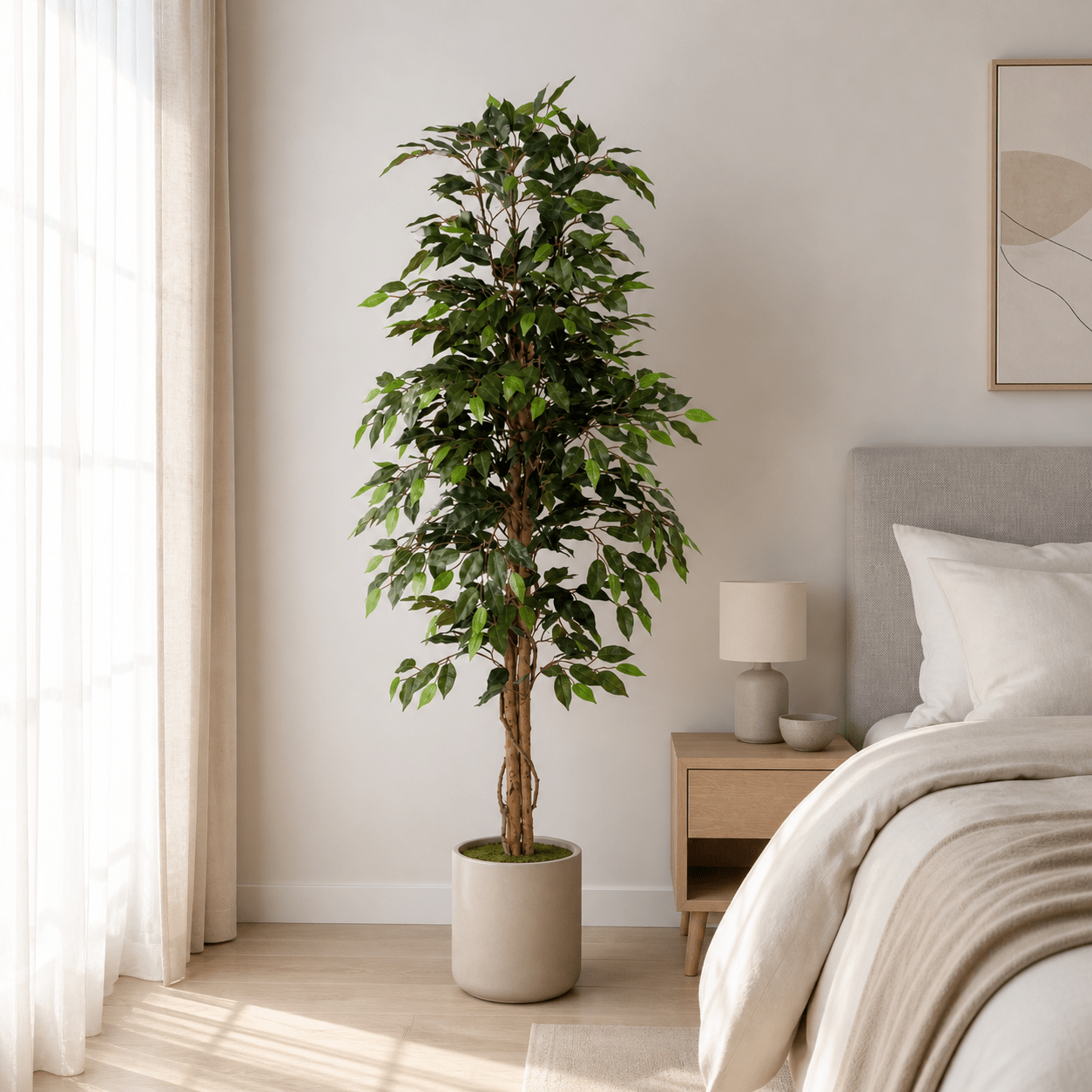 Kunstpflanze Birkenfeige Ficus Benjamina 160 cm - DYFLORA