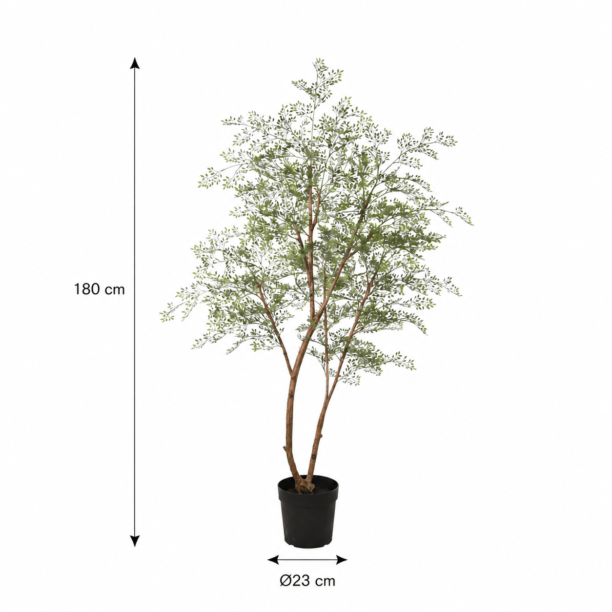 Kunstpflanze Cassia Baum 180 cm mit filigraner, luftiger Optik - DYFLORA