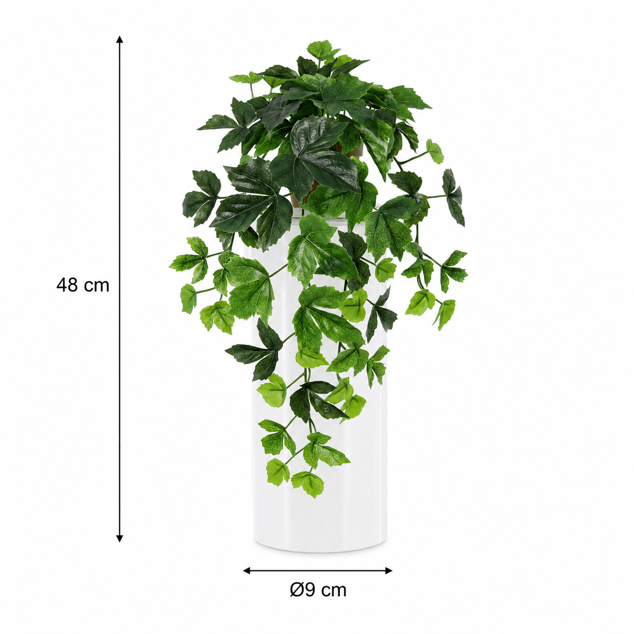 Kunstpflanze Efeu hängend 48 cm - DYFLORA