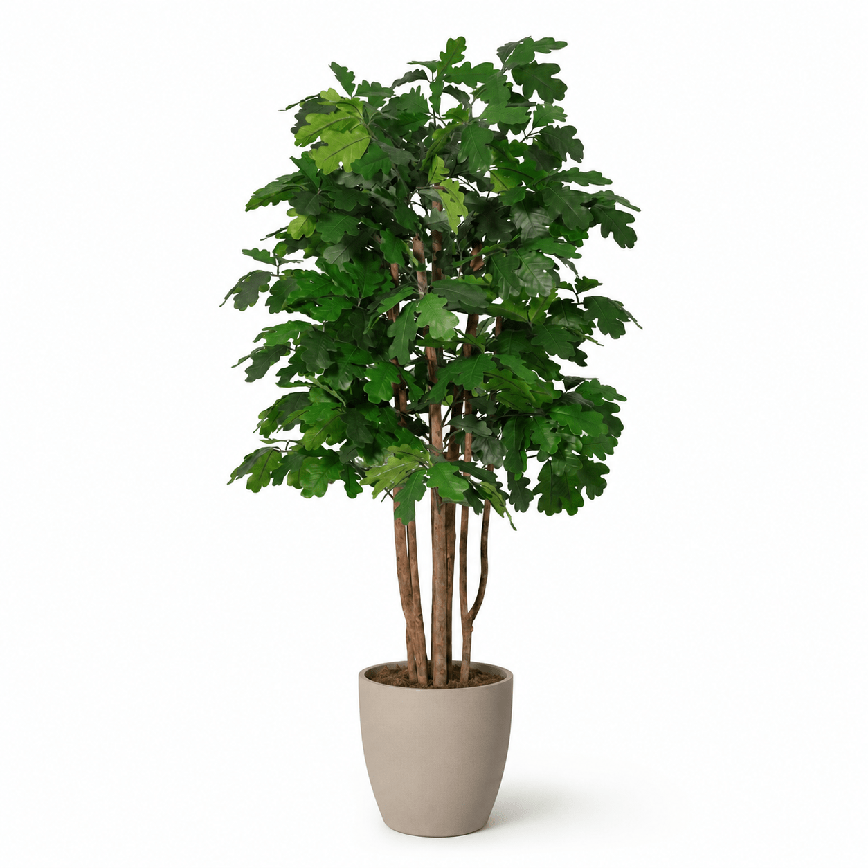 Kunstpflanze Eichenbaum 140 cm – künstliche Eiche mit natürlicher Optik - DYFLORA