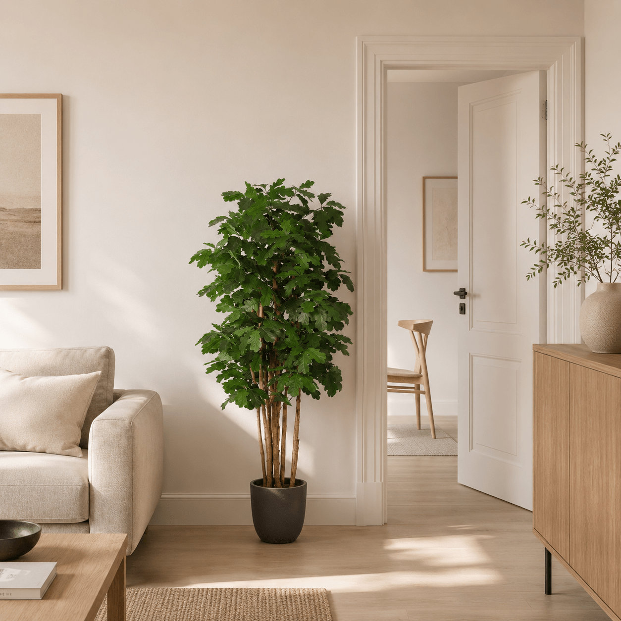 Kunstpflanze Eichenbaum 170 cm grün naturgetreu - DYFLORA