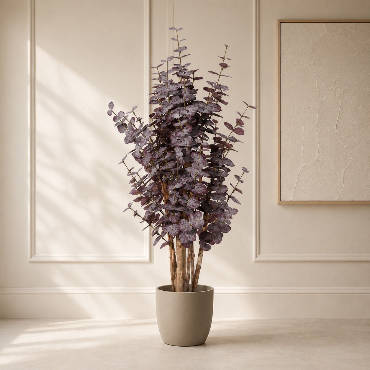 Kunstpflanze Eukalyptus 120 cm Lila | Realistischer Eukalyptus - DYFLORA
