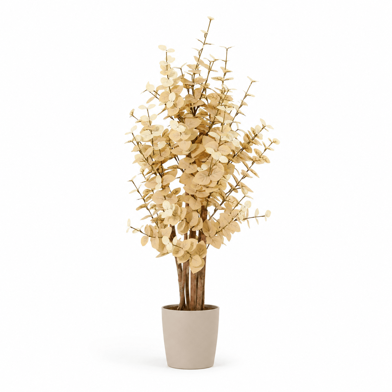 Kunstpflanze Eukalyptus 125 cm gelb naturgetreu - DYFLORA