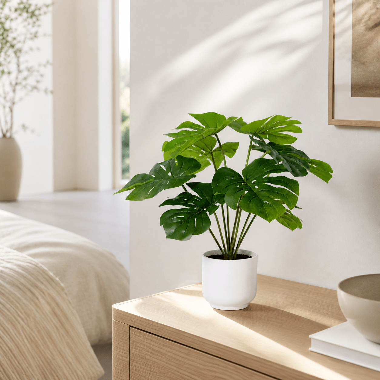 Kunstpflanze Fensterblatt Monstera Deliciosa 50 cm - DYFLORA
