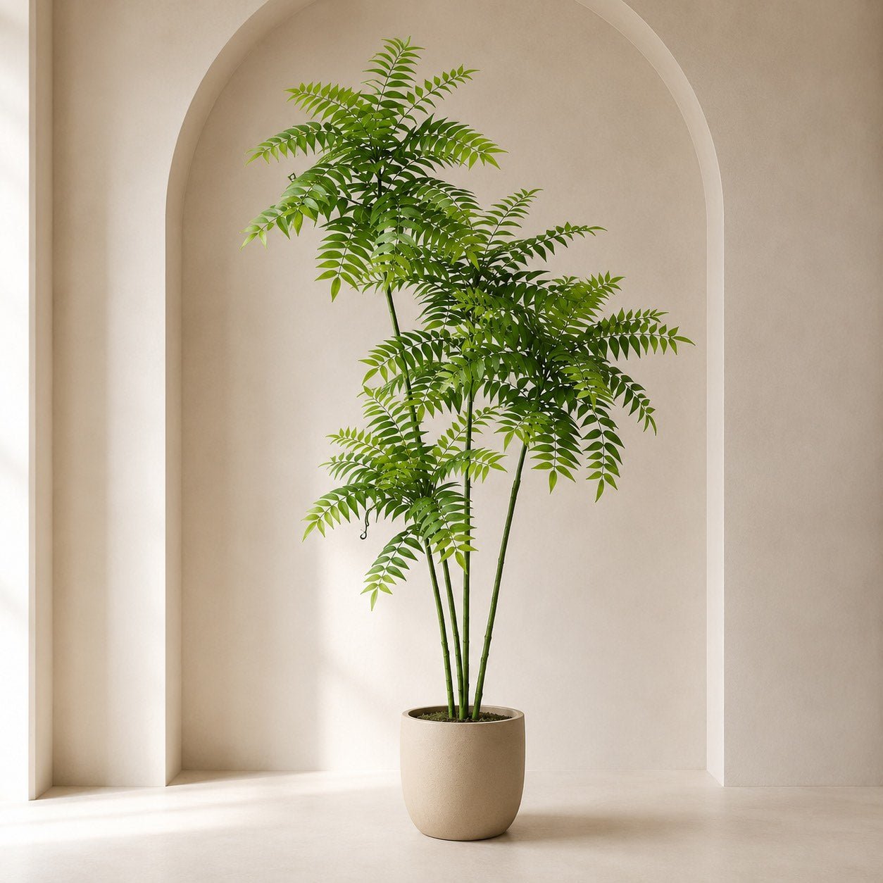 Kunstpflanze Mahonie 185 cm | Realistische Mahonia Kunstpflanze - DYFLORA