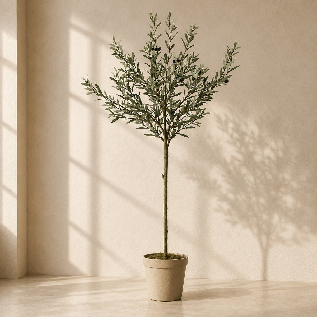 Kunstpflanze Olivenbaum 150 cm | Realistischer Kunstbaum - DYFLORA