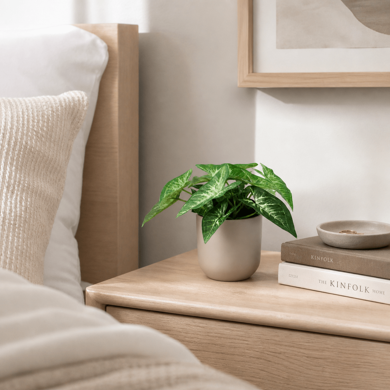 Kunstpflanze Pfeilblatt Syngonium 15 cm mit markanter Blattzeichnung - DYFLORA