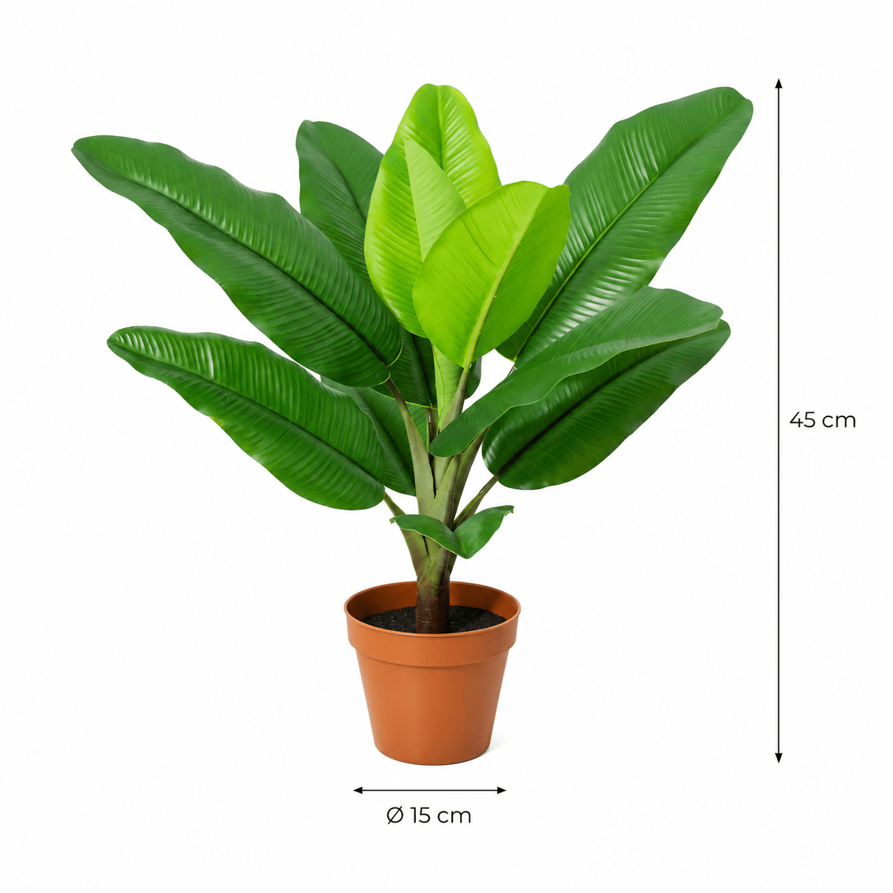 Kunstpflanze Philodendron Jungle King 45 cm – tropischer Blickfang - DYFLORA