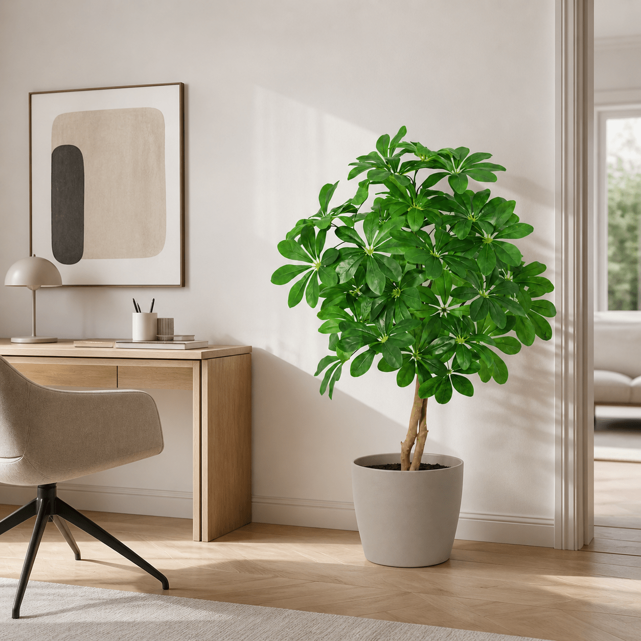 Kunstpflanze Strahlenaralie Schefflera Arboricola 120 cm - DYFLORA