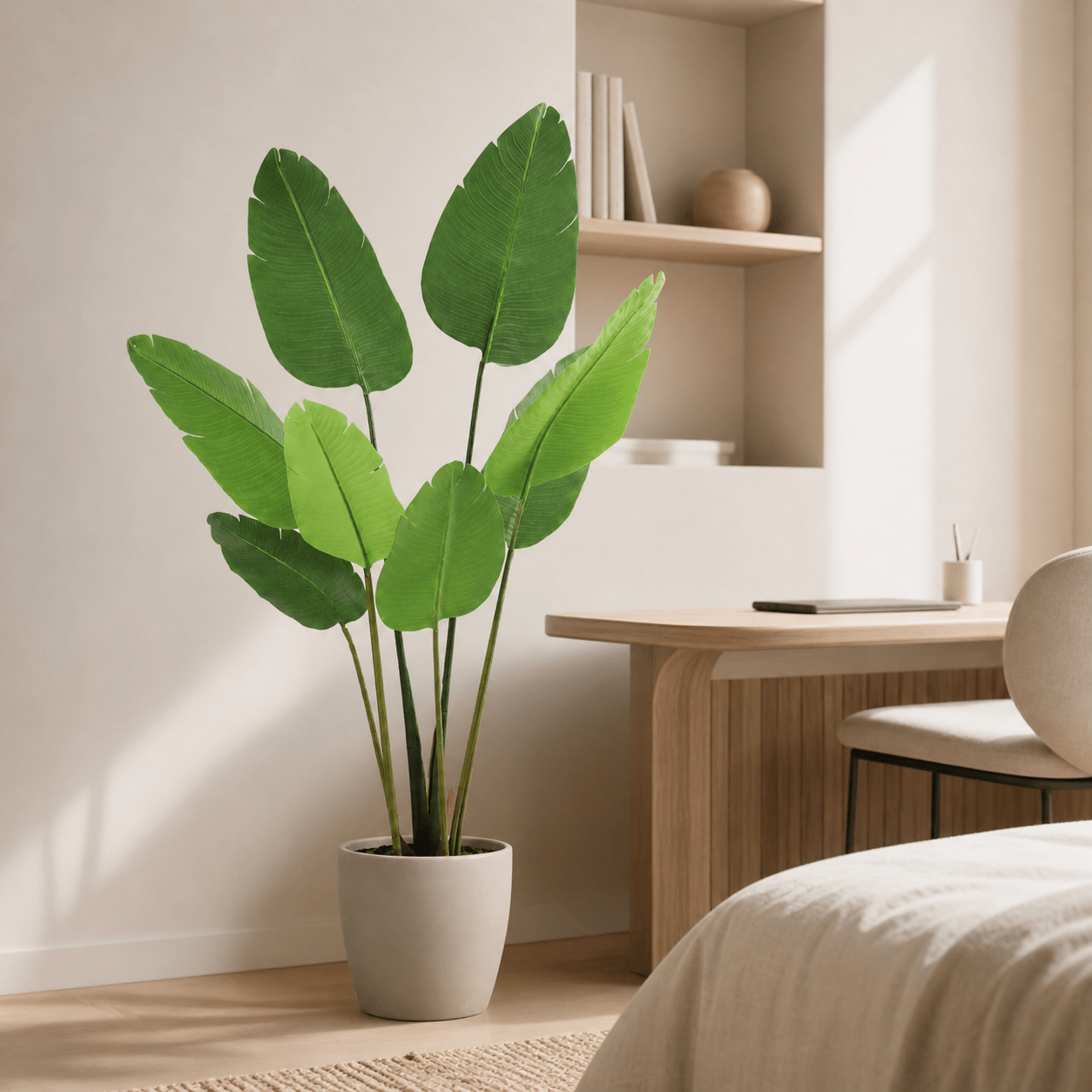 Kunstpflanze Strelitzie Nicolai 155 cm tropisch naturgetreu - DYFLORA
