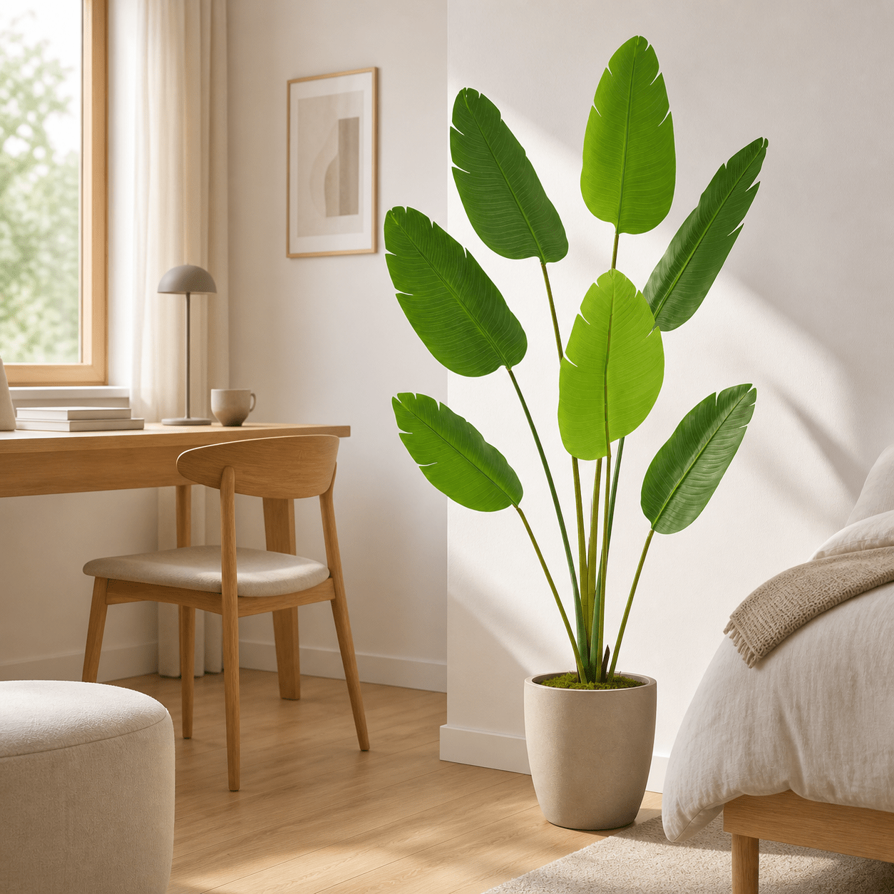 Kunstpflanze Strelitzie Nicolai 170 cm naturgetreu - DYFLORA
