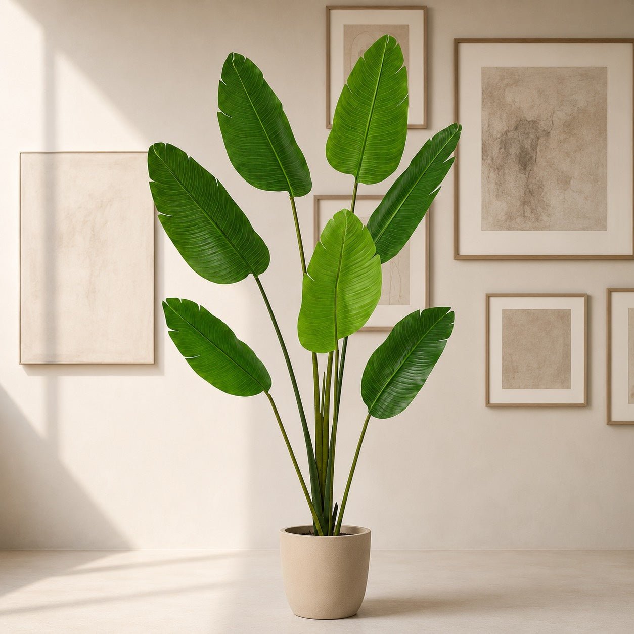 Kunstpflanze Strelitzie Nicolai 170 cm | Realistische Strelitzia - DYFLORA