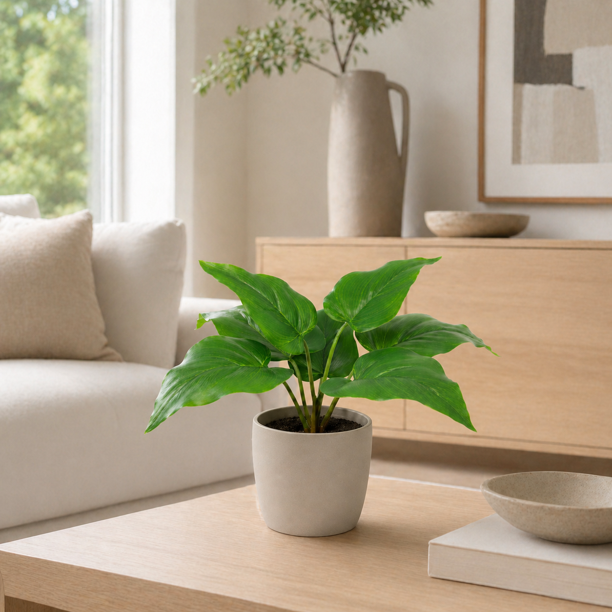 Philodendron Imperial Green Kunstpflanze 25 cm – modern und stilvoll