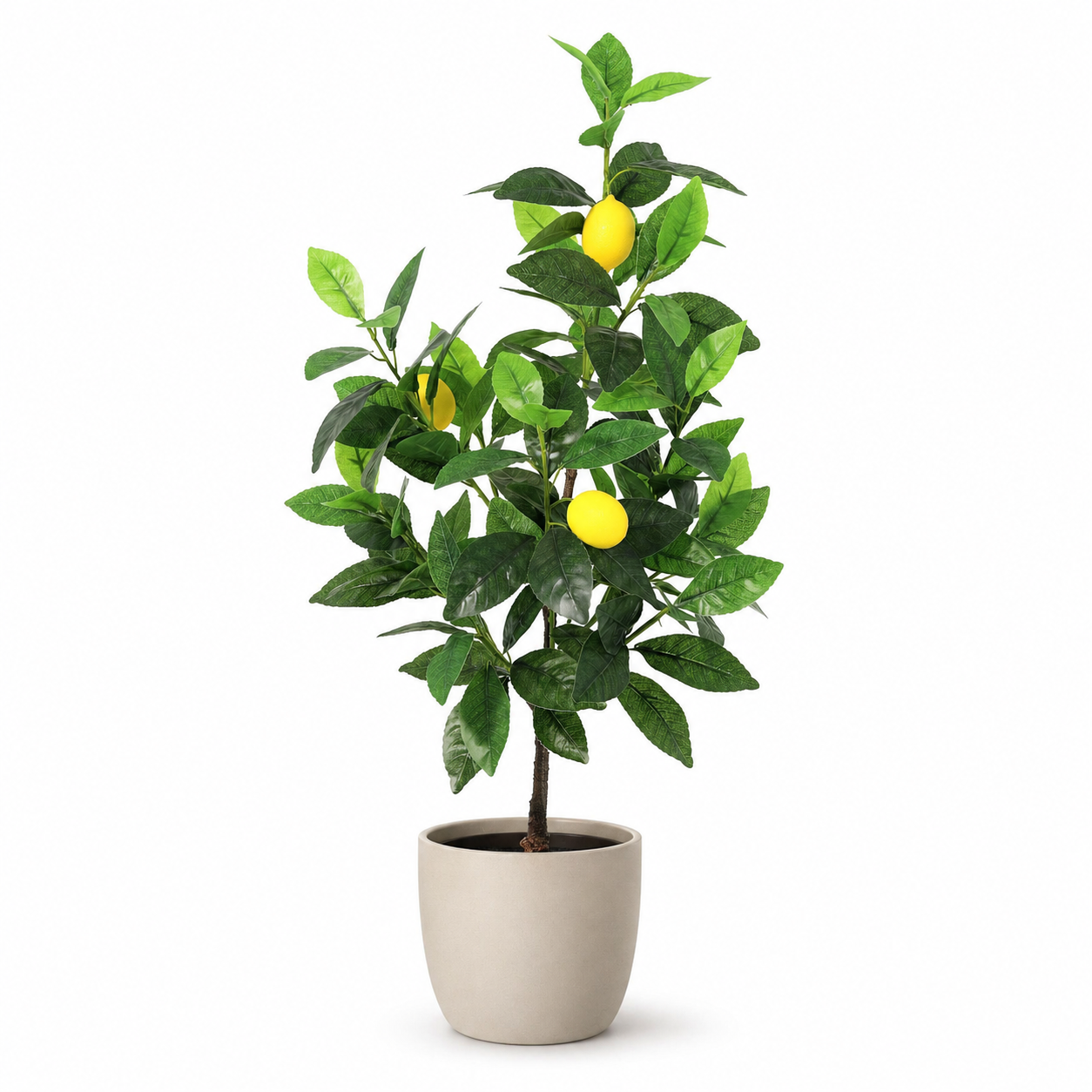 Zitronenbaum Kunstpflanze 65 cm – frischer Blickfang mit Früchten