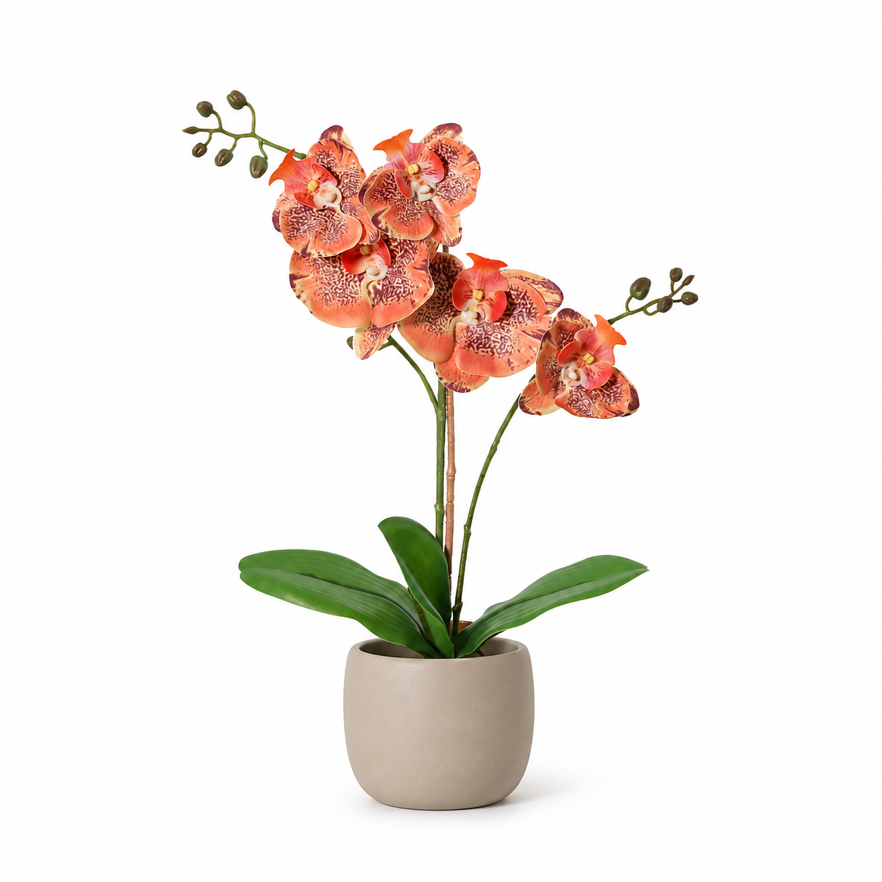 Kunstpflanze Schmetterlingsorchidee Phalaenopsis 41 cm orange