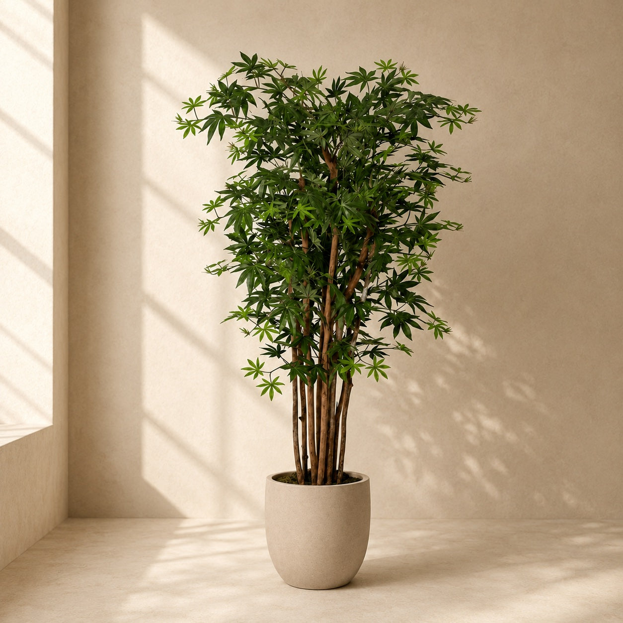 Kunstpflanze Ahornbaum 150 cm | Realistischer Acer Kunstbaum
