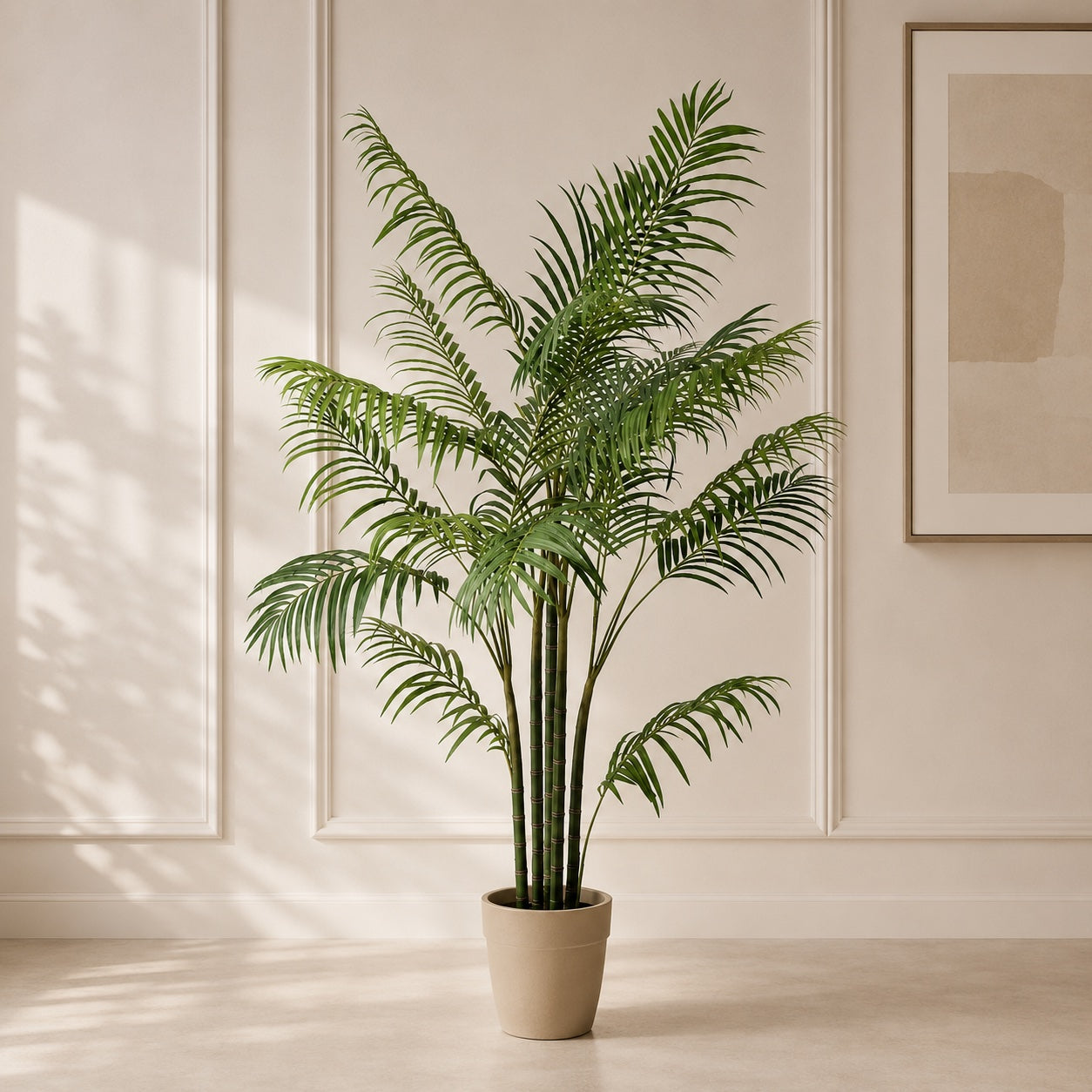 Areca Palme Kunstpflanze 190 cm – tropische Kunstpalme mit feinen Wedeln