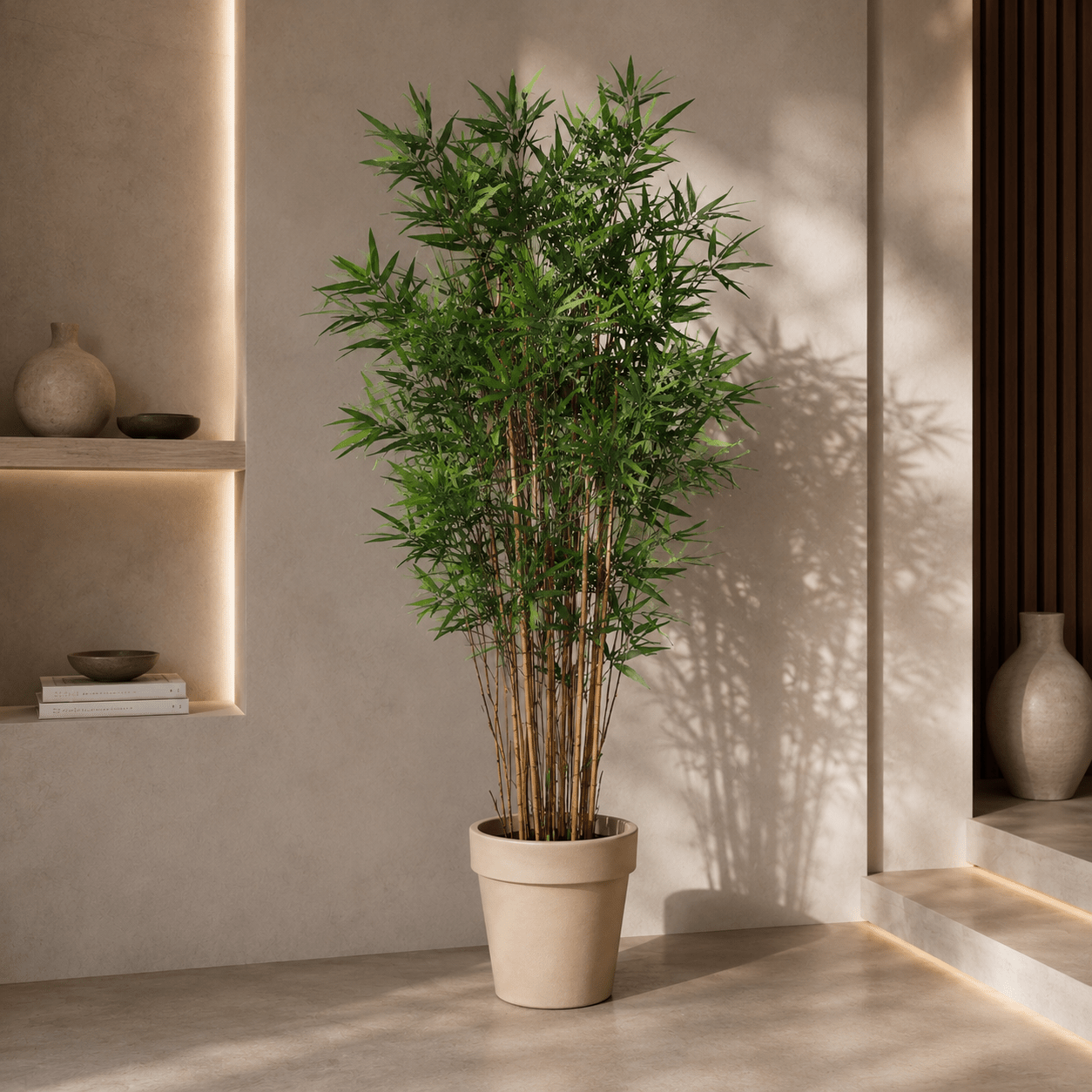 Bambus Kunstpflanze 144 cm – natürlich und stilvoll wohnen - DYFLORA