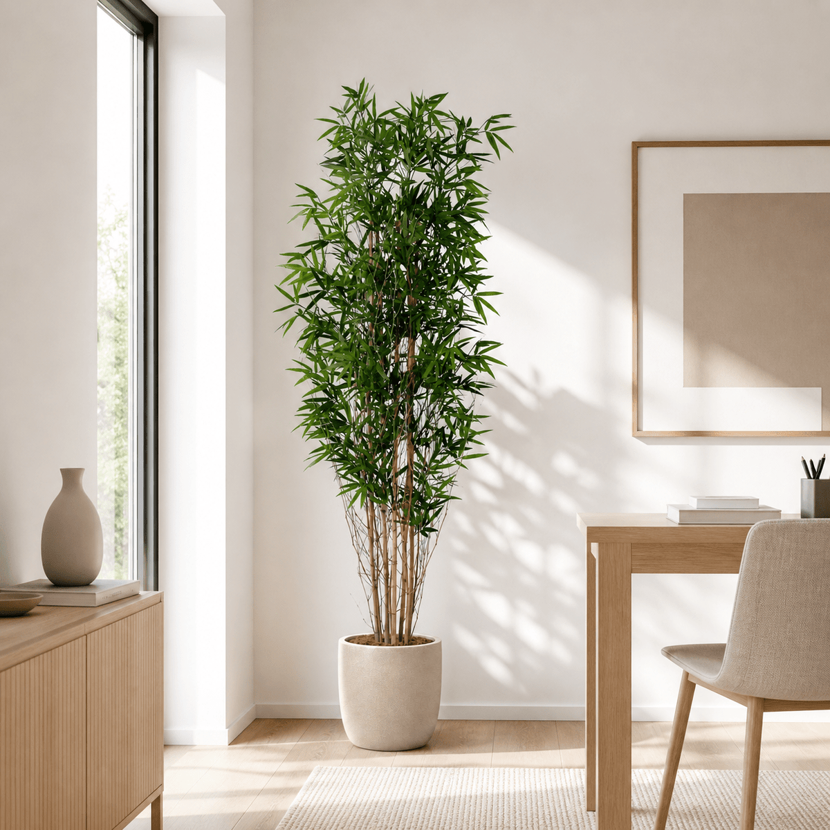 Bambus Kunstpflanze 210 cm – natürlicher Raumakzent für Wohnstil - DYFLORA