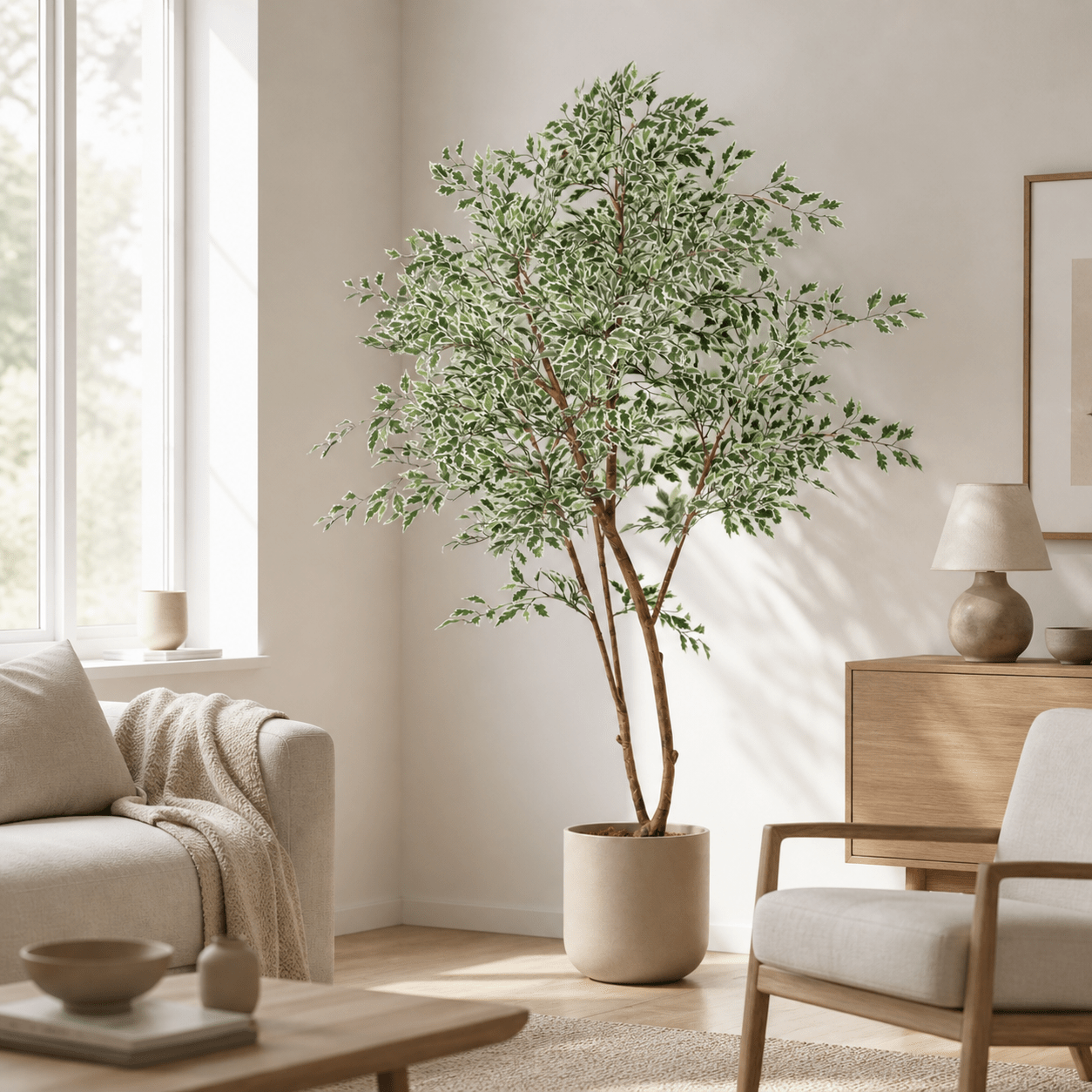 Birkenfeige Kunstpflanze 185 cm – Ficus benjamina jetzt kaufen - DYFLORA