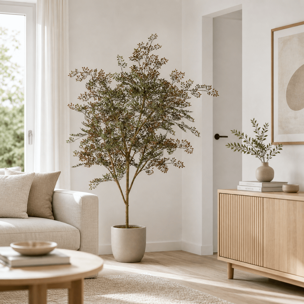 Bucida Kunstpflanze 165 cm – natürlicher Kunstbaum stilvoll - DYFLORA