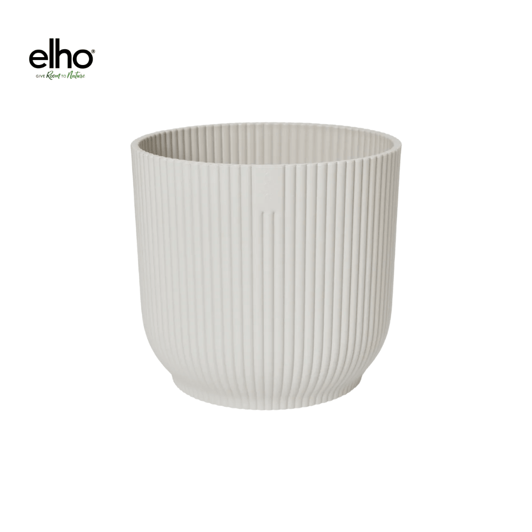 Elho Vibes Fold Round Blumentopf weiß - DYFLORA