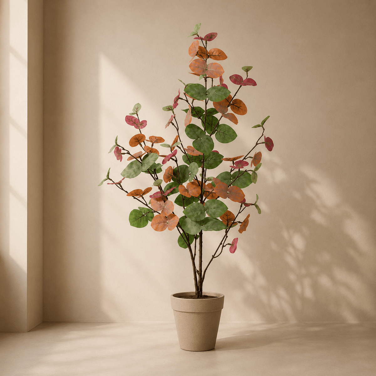 Eukalyptus Kunstpflanze 86 cm – farbig und stilvoll dekorieren