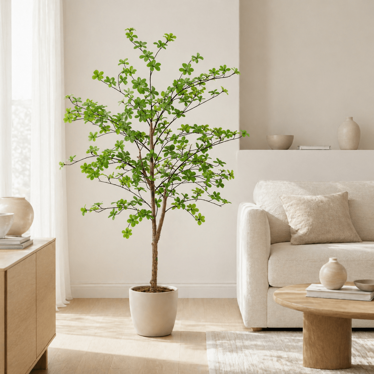 Kapuzinerkresse Kunstpflanze 130 cm – Tropaeolum natürlich - DYFLORA