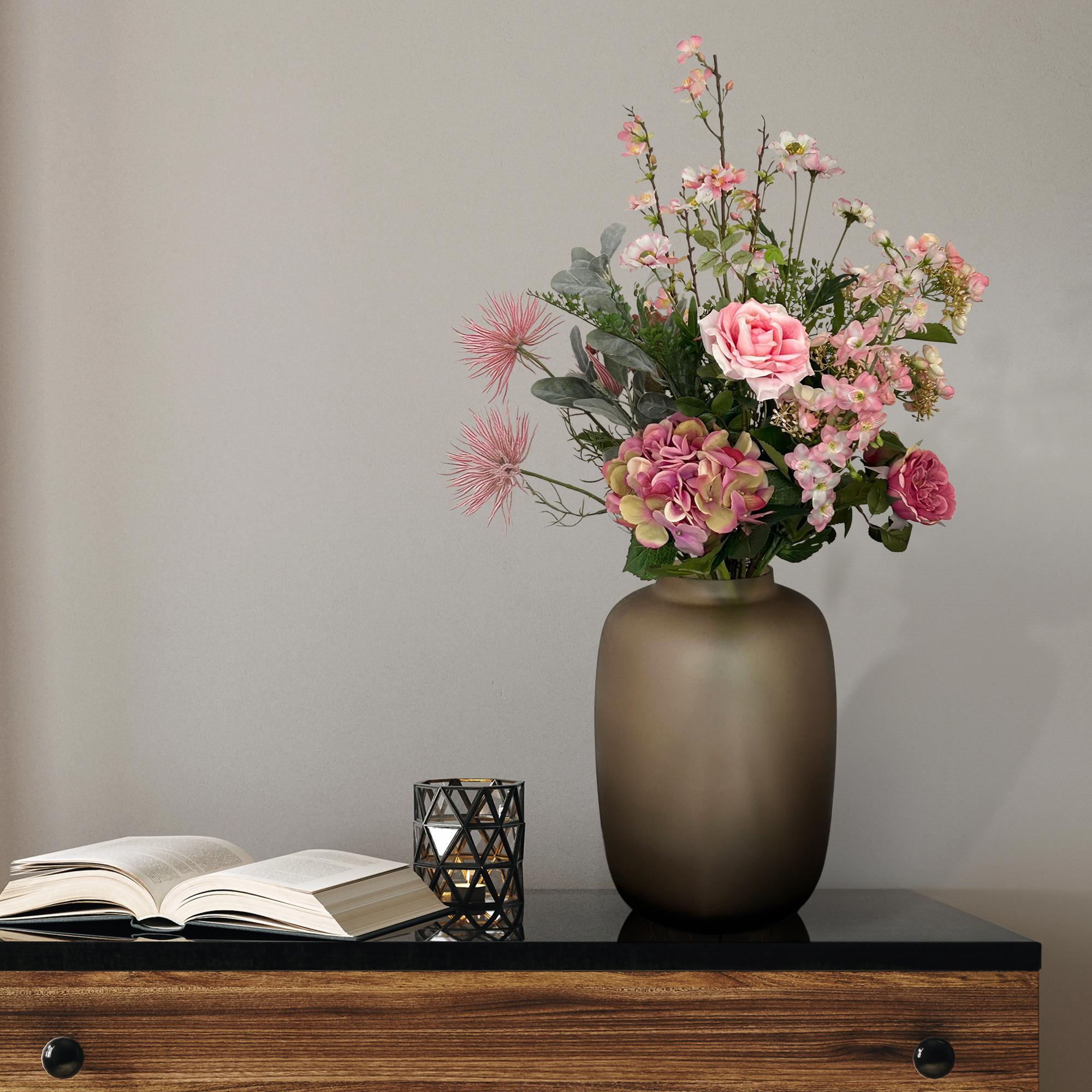Kunstblumenstrauß L „Pretty Pink“ – Rosa, 89 cm - DYFLORA