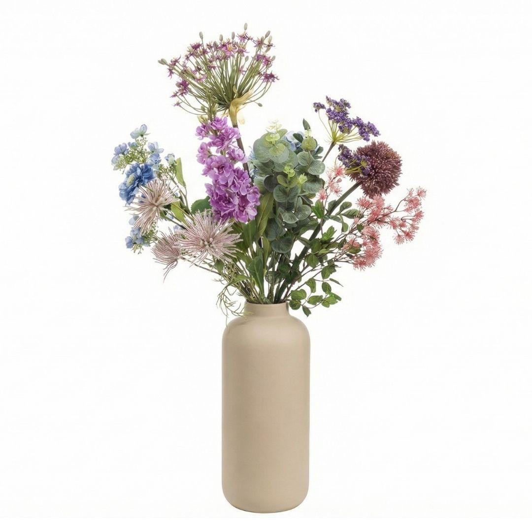 Kunstblumenstrauß - Purple Bloom Deluxe - Real Touch - 10 Stiele - ↑ 90 cm - DYFLORA