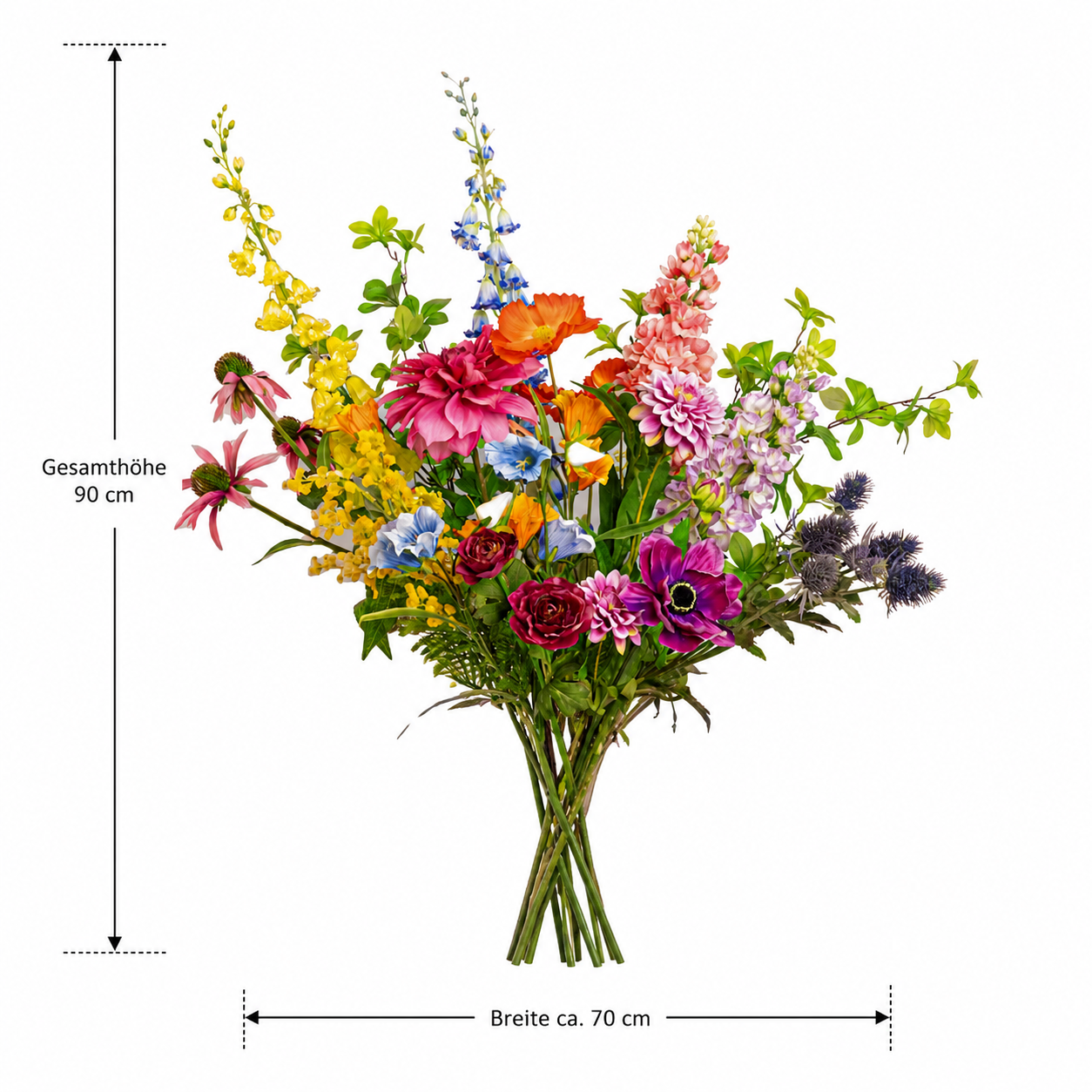 Kunstblumenstrauß XL „Luxury Glam“ – 90 cm - DYFLORA