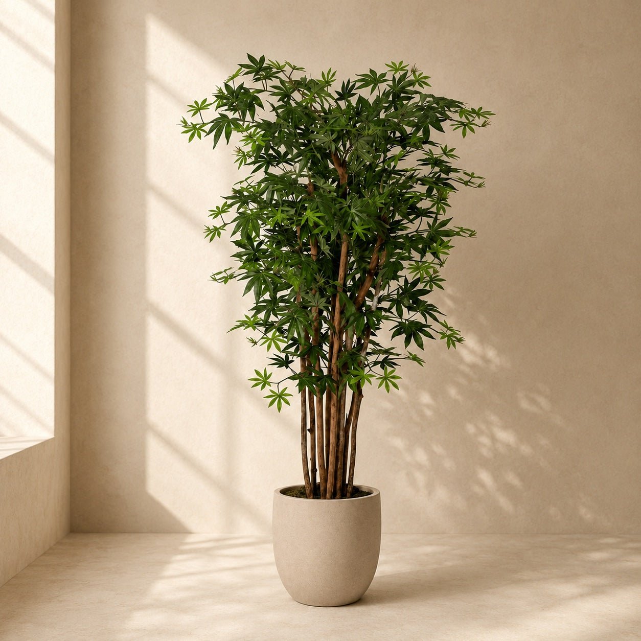 Kunstpflanze Ahornbaum 150 cm | Realistischer Acer Kunstbaum - DYFLORA