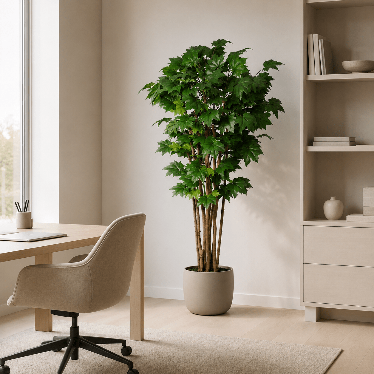 Kunstpflanze Ahornbaum 180 cm – künstlicher Ahorn mit Naturlook - DYFLORA