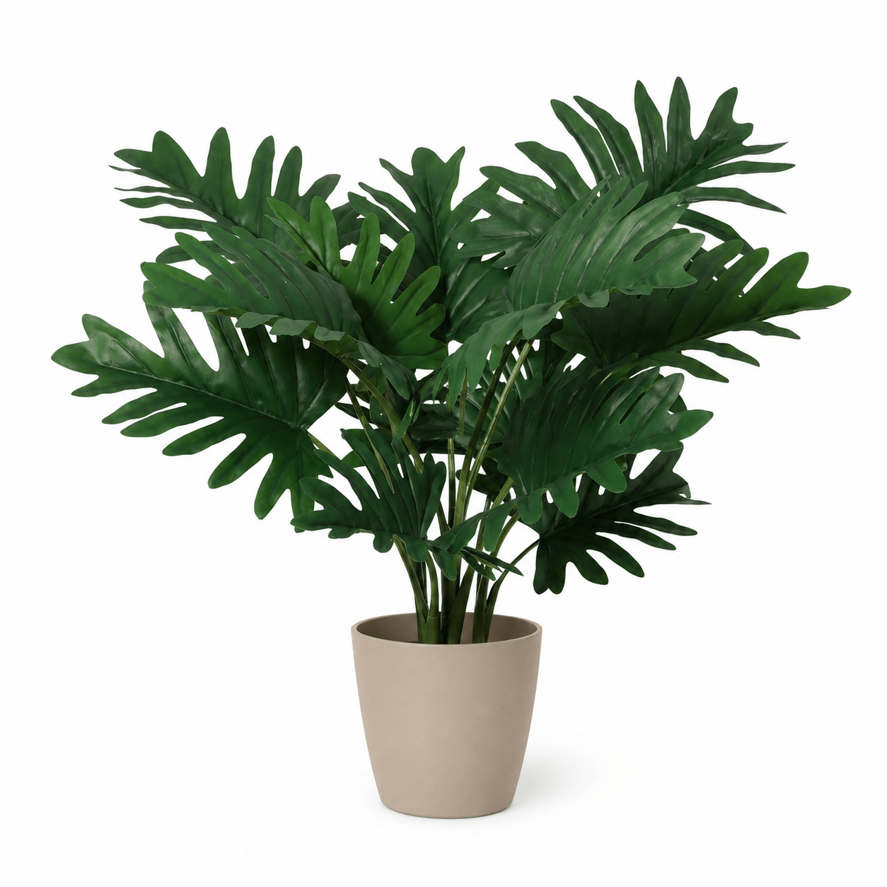 Kunstpflanze Baum - Philodendron Selloum 70 cm mit großen Blättern - DYFLORA