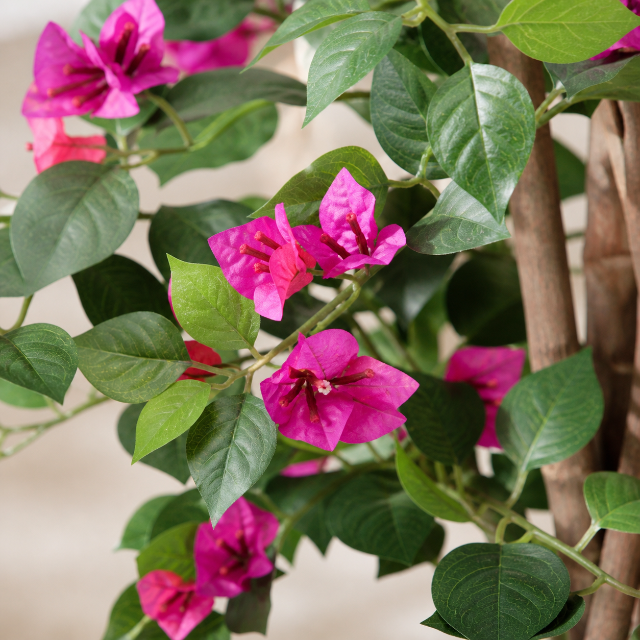 Kunstpflanze Drillingsblume Bougainvillea 120 cm pink - DYFLORA