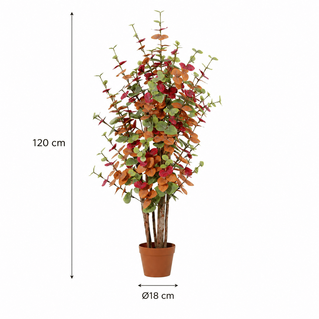 Kunstpflanze Eukalyptus 120 cm bunt - DYFLORA