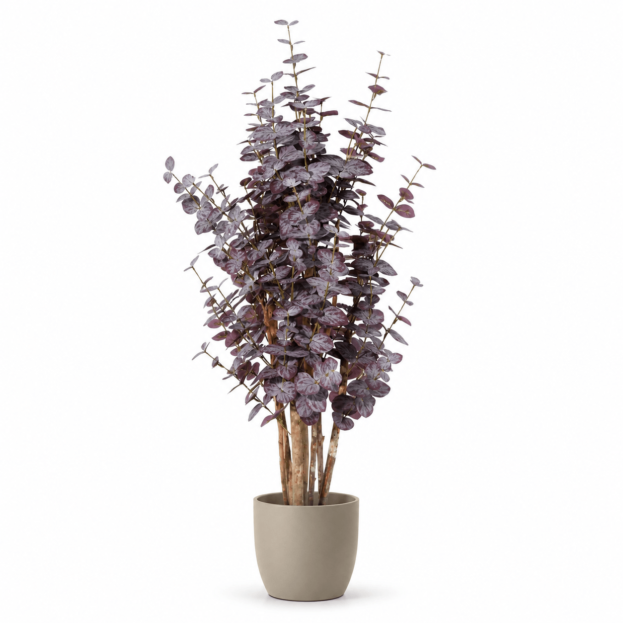 Kunstpflanze Eukalyptus 120 cm lila naturgetreu - DYFLORA